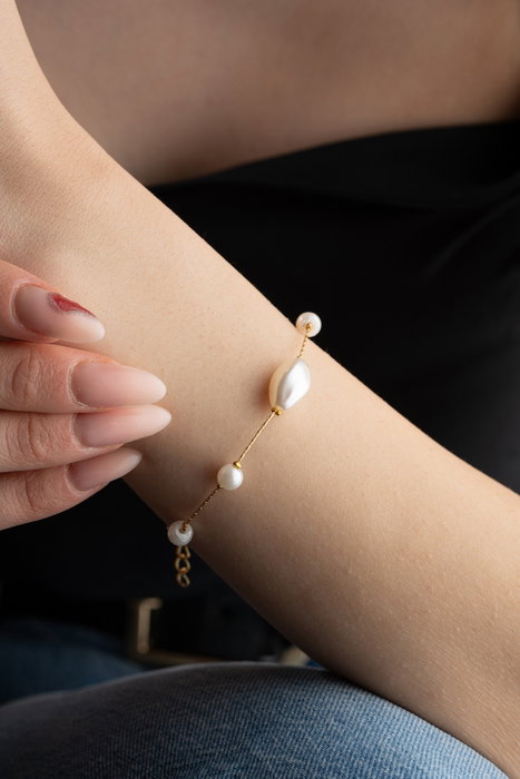 Heliophilia Silver Pulsera Dorado y Blanco Heliophilia Silver Pulsera Dorado y Blanco